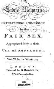 Lady's Magazine 1775